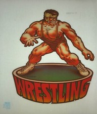 Original Vintage 1978 Wrestling Wrestler Iron On Transfer