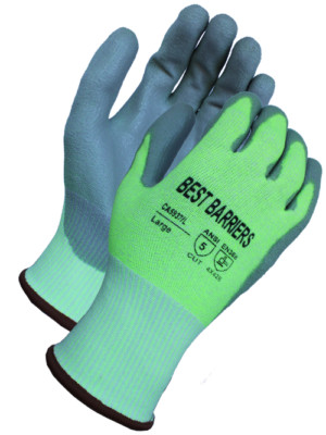Best Barrier ANSI A5 Cut Resistant Polyurethane Coated Work Glove (12 Pairs)