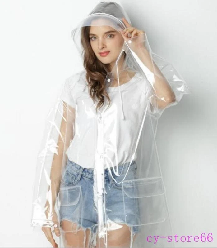 Clear womens shop rain jacket