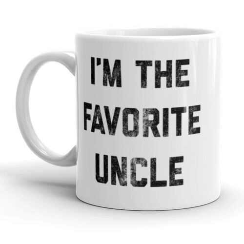 I'm The Favorite Uncle Coffee Mug Funny Family Brother Ceramic Cup-11oz - Picture 1 of 5