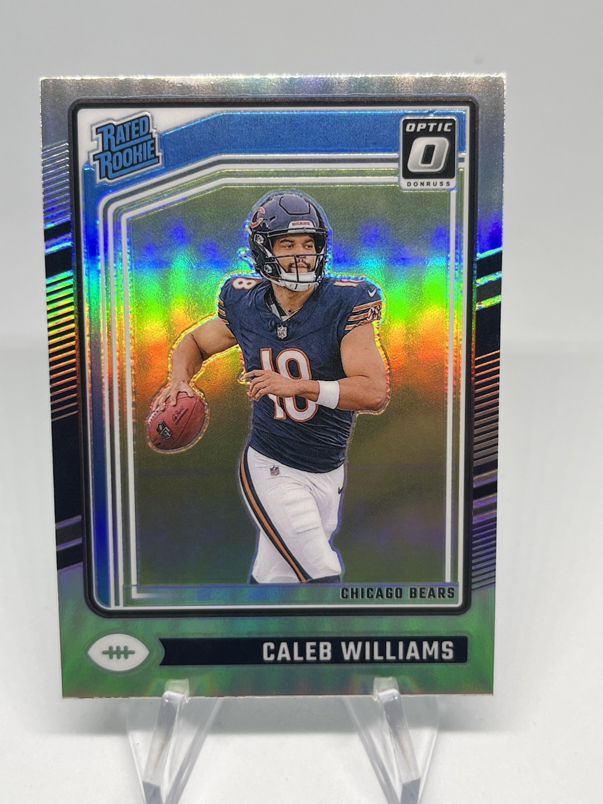 2024 Panini Donruss Optic Caleb Williams Rated Rookie #201 Holo Prizm (RC)