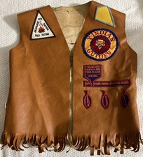Y-Indian Arapahoe Nation Handmade Vest 1970's Patches Front Back. Rare