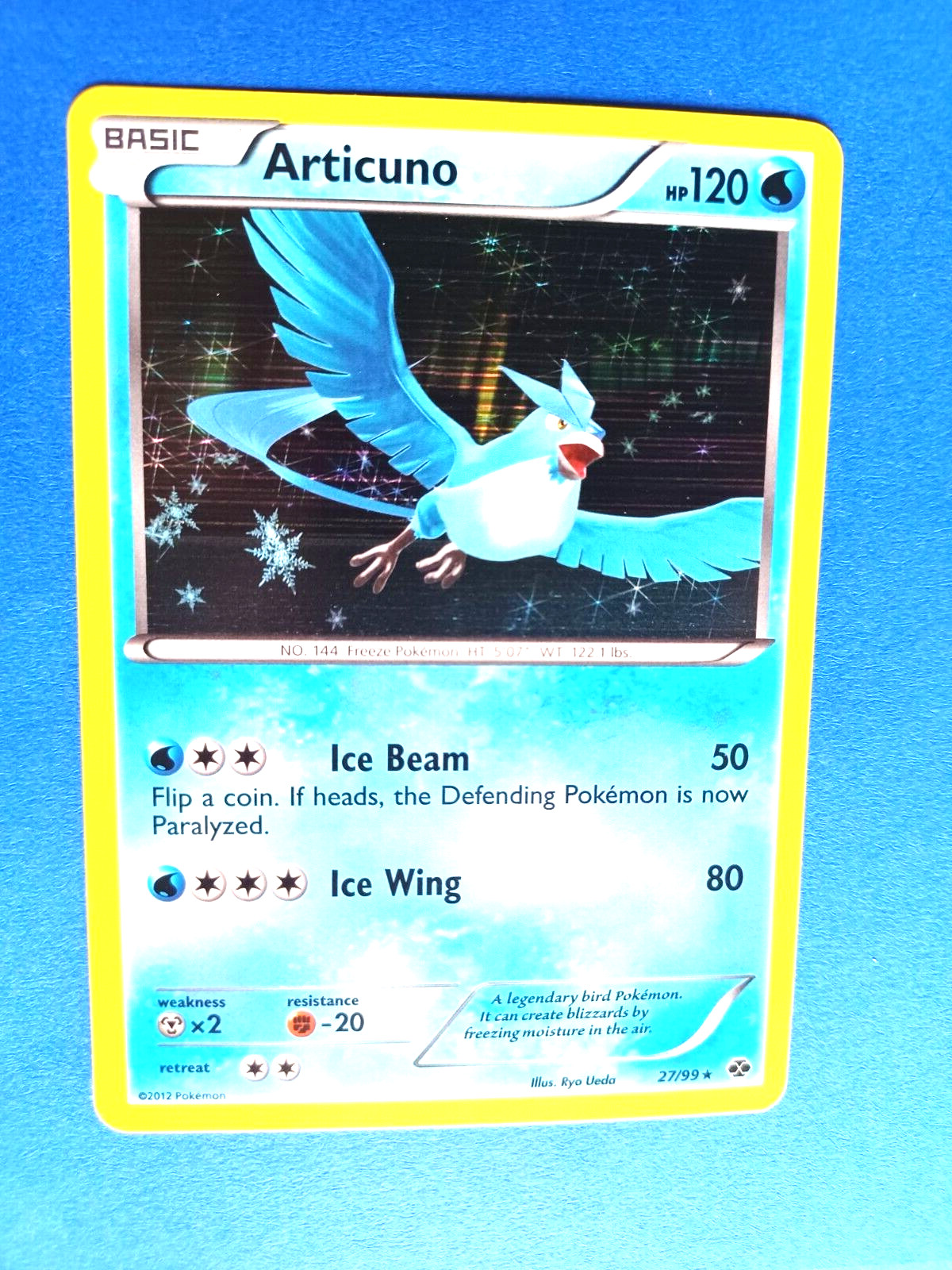 POKEMON NEXT DESTINIES ARTICUNO #27/99 HOLO RARE CLEAN UNPLAYED