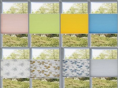 Plissee Klemmfix ohne Bohren blickdicht Fenster Rollo 50,60,70,80,90,100cm
