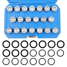 20pcs Wheel Lock Nut Key Kit Porsche Vw Anti-theft Lug Nut Removal Tool