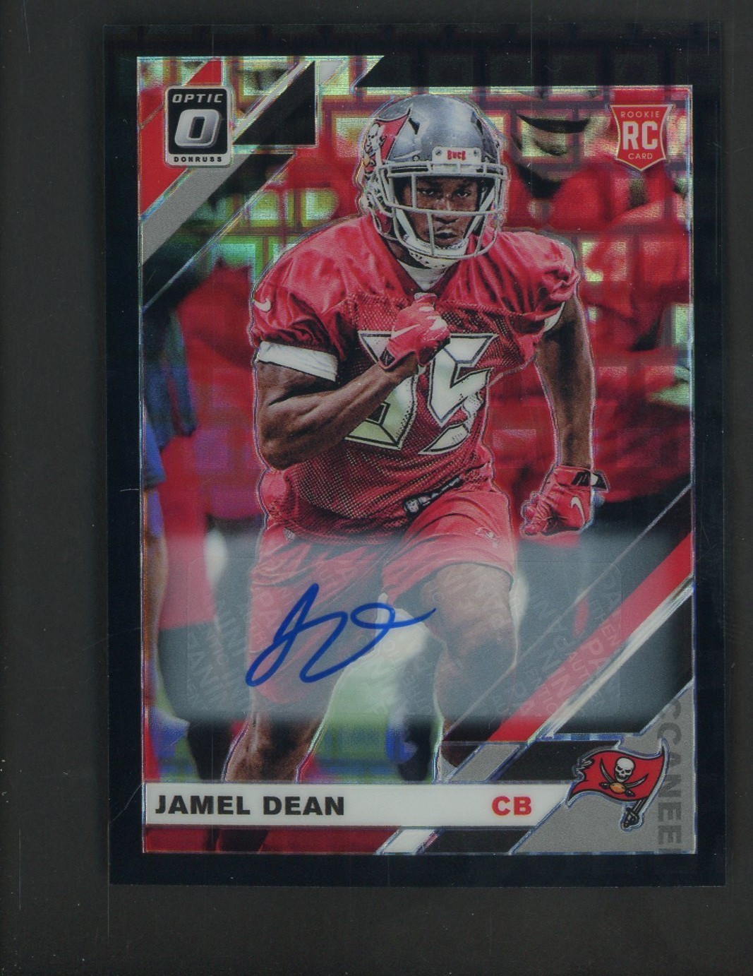 Jamel Dean Panini Donruss Optic #135 Autograph-Black Pandora