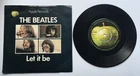 THE BEATLES "LET IT BE" 1990's PUSH OUT CTR WITH RARE WIDE TEXT FONT EX++ VINYL