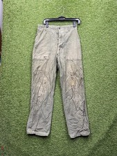 Vintage OG-107 Type 1 Military Pants Size 28x30 Green Sateen Army Green 60s