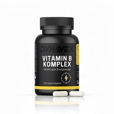 VITAMIN B KOMPLEX - Hochdosiert - 120 Vegane Kapseln - 100 % Vegan -