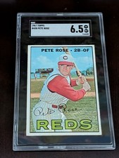 1967 Topps Baseball 430 Pete Rose SGC 6.5 EX-NM+ Future HOF