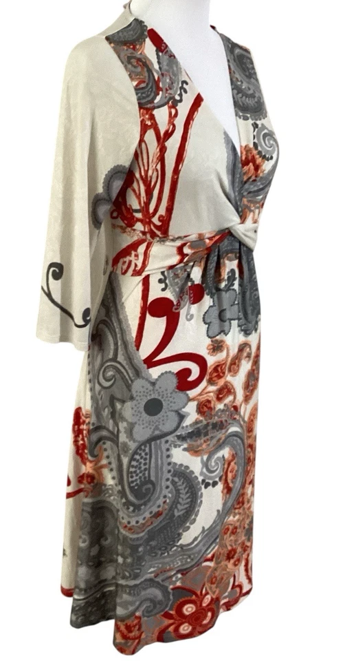 Vestido Boho Babydoll Púrpura Lluvia Mujeres Y2K Talla M Púrpura Delantero Retorcido Jersey Medio Foto 4 de 4