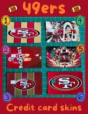 San Francisco 49ers High Quality Credit Debit Card Skins Decals