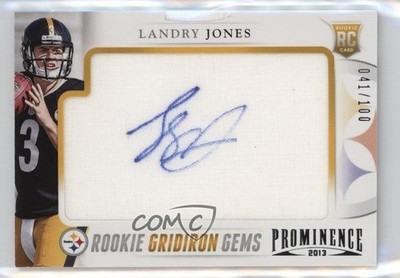 2013 Prominence Rookie Gridiron Gems Signatures 41/100 Landry Jones Auto RC 1u6