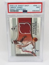 2005 UD Sweet Swatches LeBron James All Star Patch /125 Cavs Rare PSA 9 POP 7
