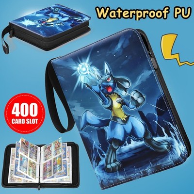400 Sammelalbum für Pokemon Karten Portfolio 4 Pocket Sammelkarten Heft Ordner