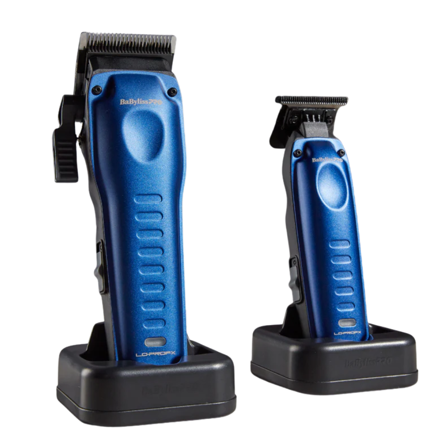 BaByliss PRO COMPACT FXONE Lo-PRO FX Blue Clipper Trimmer COMBO
