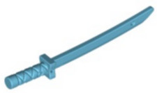 LEGO 21459 MEDIUM AZURE Minifigure, Weapon Sword, Shamshir / Katana (Square Guar