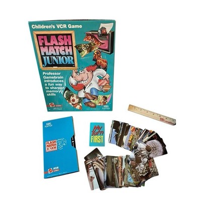 VTG Flash Match Junior Memory Skills Game Children's VCR 1986 Complete Mattel