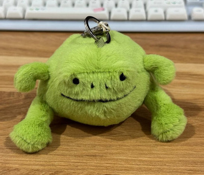   Jellycat Ricky Rain Frog Bag Charm Stuffed Plush Keychain Cute Gift - NWT