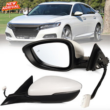 Left Passenger Side Mirror Fits 2018-2022 Honda Accord with Power Glass Heated