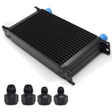 19 Row An10 10an Transmission Oil Cooler Kit Stacked Plate With 6an 8an Adapt... 19 Row An10 10an Transmission Oil Cooler Kit Stacked Plate With 6an 8an Adapt...