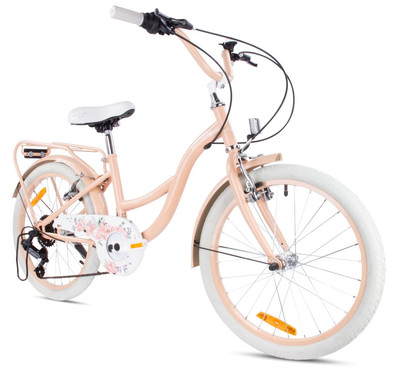 SUN BABY Flower Bike Kinderfahrrad 20 Zoll Mädchen, Fahrrad für Kinder ab 6 Jahr