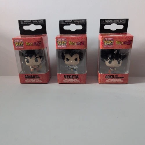 Funko Pocket Pop! Keychain Dragon Ball Z - Goku Gohan Vegeta Set of 3