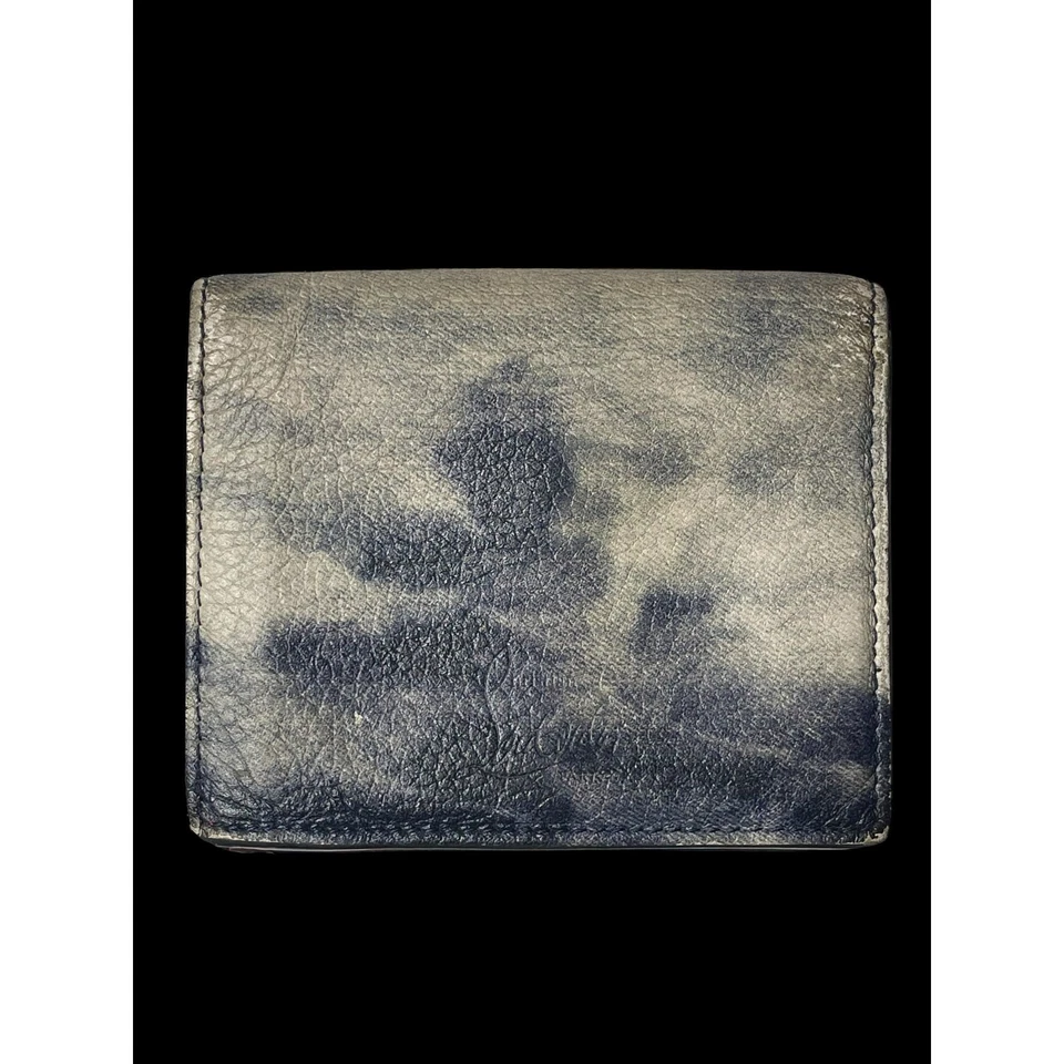 Raro Christian Louboutin Kios Tachuelas Punk Cuero Doble Cartera con Certificado de Autenticidad Foto 2 de 4