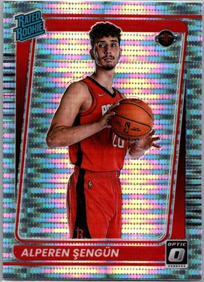 #ad 2021 22 Donruss Optic Target Exclusive SP Silver Pulsar Prizm Alperen Sengun RC $3.95