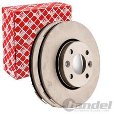 2X FEBI BREMSSCHEIBEN Ø260mm VORNE PASSEND FÜR DACIA LOGAN NISSAN MICRA NOTE