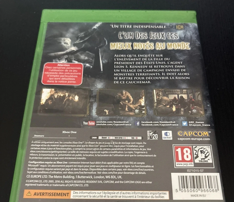 Resident Evil 4 (2016) XBOX One Séries X, photo 2 sur 3