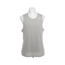 Gymshark, Tanktop, Größe: L, Grau, Recyceltes Polyester, Einfarbig, Herren #IOd