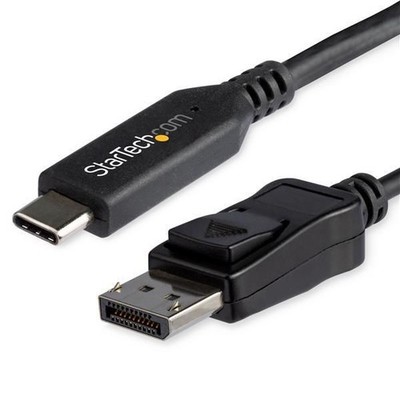 StarTech.com W125960143 CDP2DP146B 6ft/1.8m USB C to DisplayPort  1.4 Cable ~E~