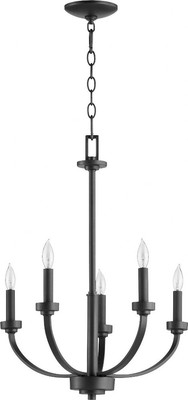 Reyes - 5 Light Chandelier in Quorum Home Collection style - 26 inches wide by