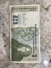 Ireland Republic, 1 pound, 1989 Queen Medb Irish Banknote. World Currency. Note.