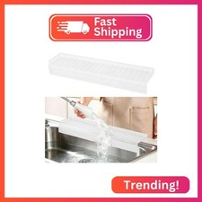 Sink Edge Protector with Suction Cup, 24" x 4", Silicone Sink Splash Guard for K