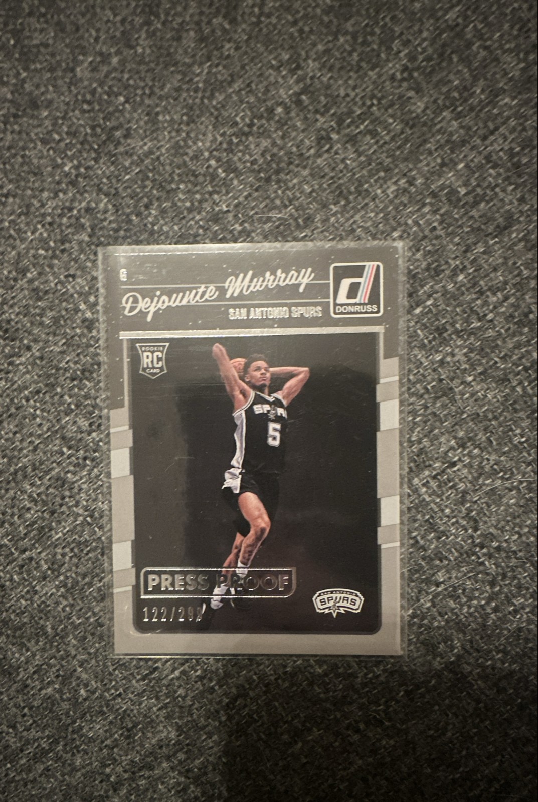 2016-17 Panini Donruss - Rookies Dejounte Murray #173 Press Proof Silver /299 rc