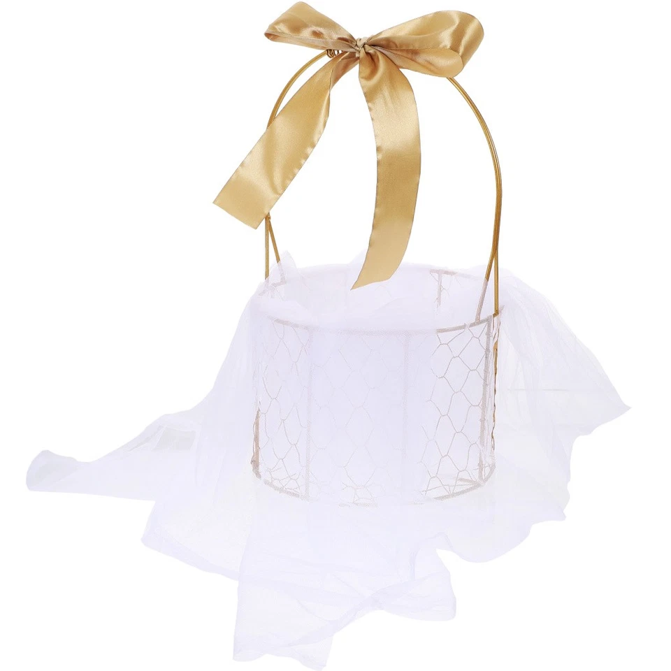 Körbchen Hochzeit Gastgeschenke Romantischer Hochzeitskorb Drahtkorb - Bild 4 von 4