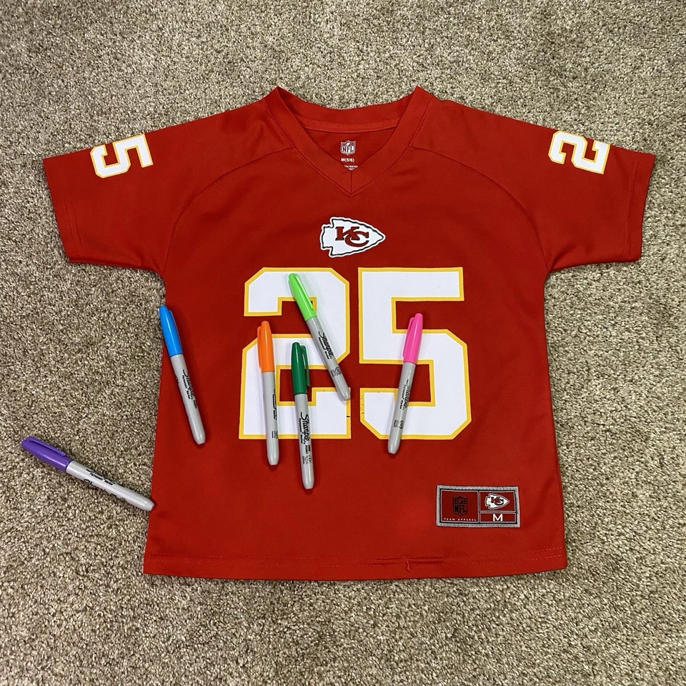 Винтажная футболка Kansas City Chiefs для мальчиков молодежная M #25 Jamaal Charles NFL футбол - Изображение 4 из 4