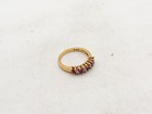 Estate $500 Natural Ruby Diamond .50ct 14k Yellow Gold Sterling Silver Band Ring — photo 4