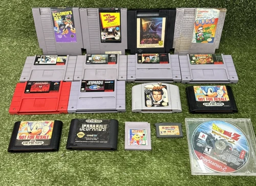 Bundle Of Video Games, Vintage Untested Super Nintendo,64,Genesis,Ps2,Gameboy
