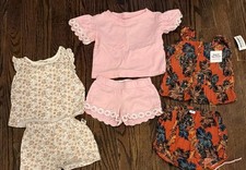 Lot Of 3 Sets Toddler Girl-Brand Names-Size 12M/12-18M One New W Tags Excellent