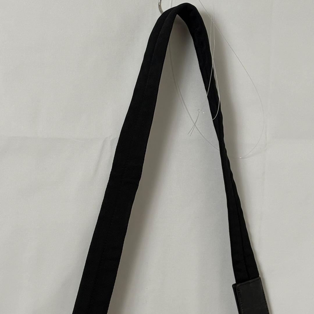 PRADA Nylon Shoulder Bag Black Triangle Logo Diagonal Crossbody Authentic Italy thumbnail 10