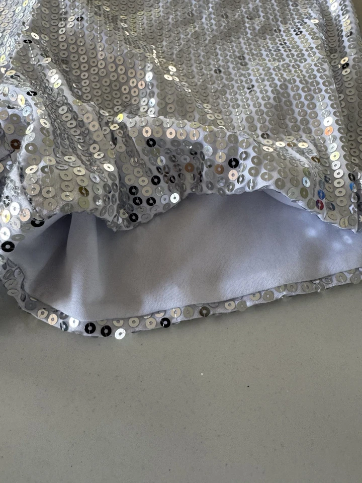 Шорты с блестками Spirit Halloween Silver Small Jr. Серебристый для девочек - Изображение 4 из 4