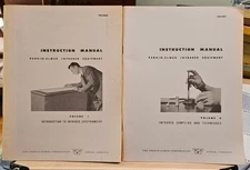 Perkin-Elmer Infrared Equipment Instruction Manuals 2 Volumes 1952