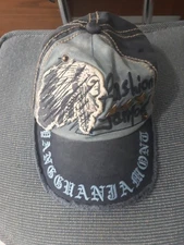 vintage Fashion Jamont Indian Distressed two-tone baseball Strapback cap
