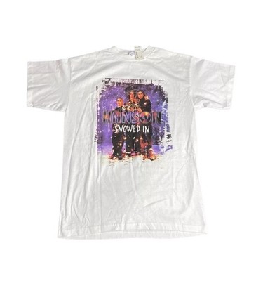Vintage 90 s NOS Hanson Snowed In Christmas T Shirt Large Band Single Stitch NEW