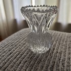 Vintage EAPG Toothpick Matchstick Holder Sawtooth Flared Fluted Glass Antique 3" — photo 3