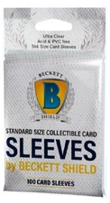 Beckett Shield Baseball Thick Card Soft Sleeves 130pt - 100ct Pack