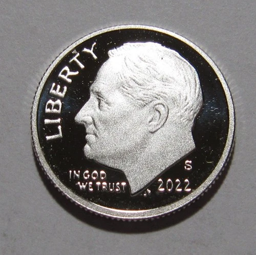 2022-S Roosevelt Dime Proof — photo from the most recent tracked eBay sale